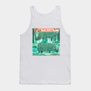 Rhinos and Birds Tank Top